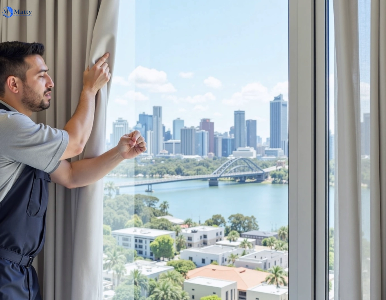 Professional curtain steam cleaning service clifton-springs-vic QLD by Matty Curtain Cleaning